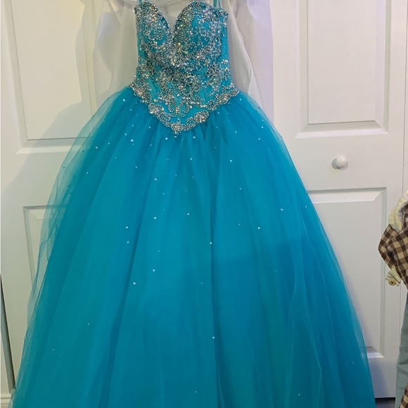 Quinceañera dressed